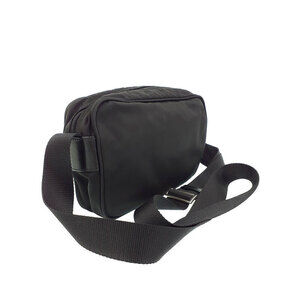 Prada Black messenger Tessuto bag Nero saffiano Crossbody Leather
